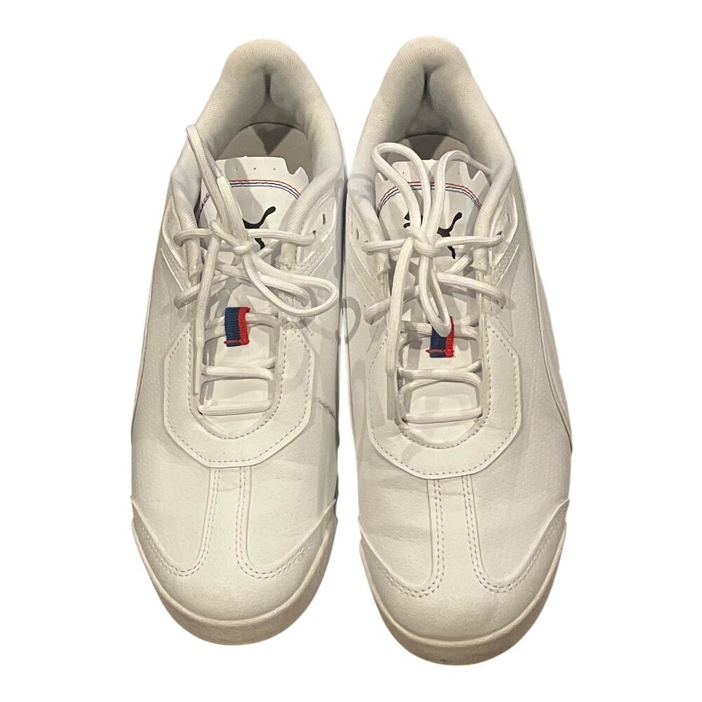 Puma Men's BMW Motorsport x Roma Stradale Lace Up Sneakers White Size 9